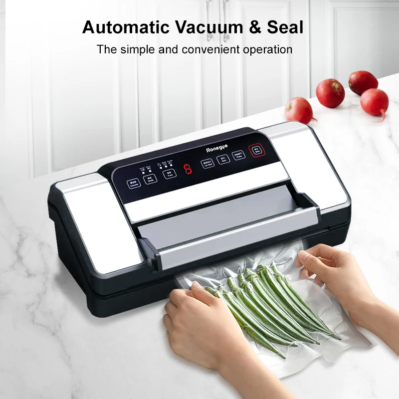 Wallepac Fresh Food Automatic Vacuum Sealer 90kpa Higher Power Electric