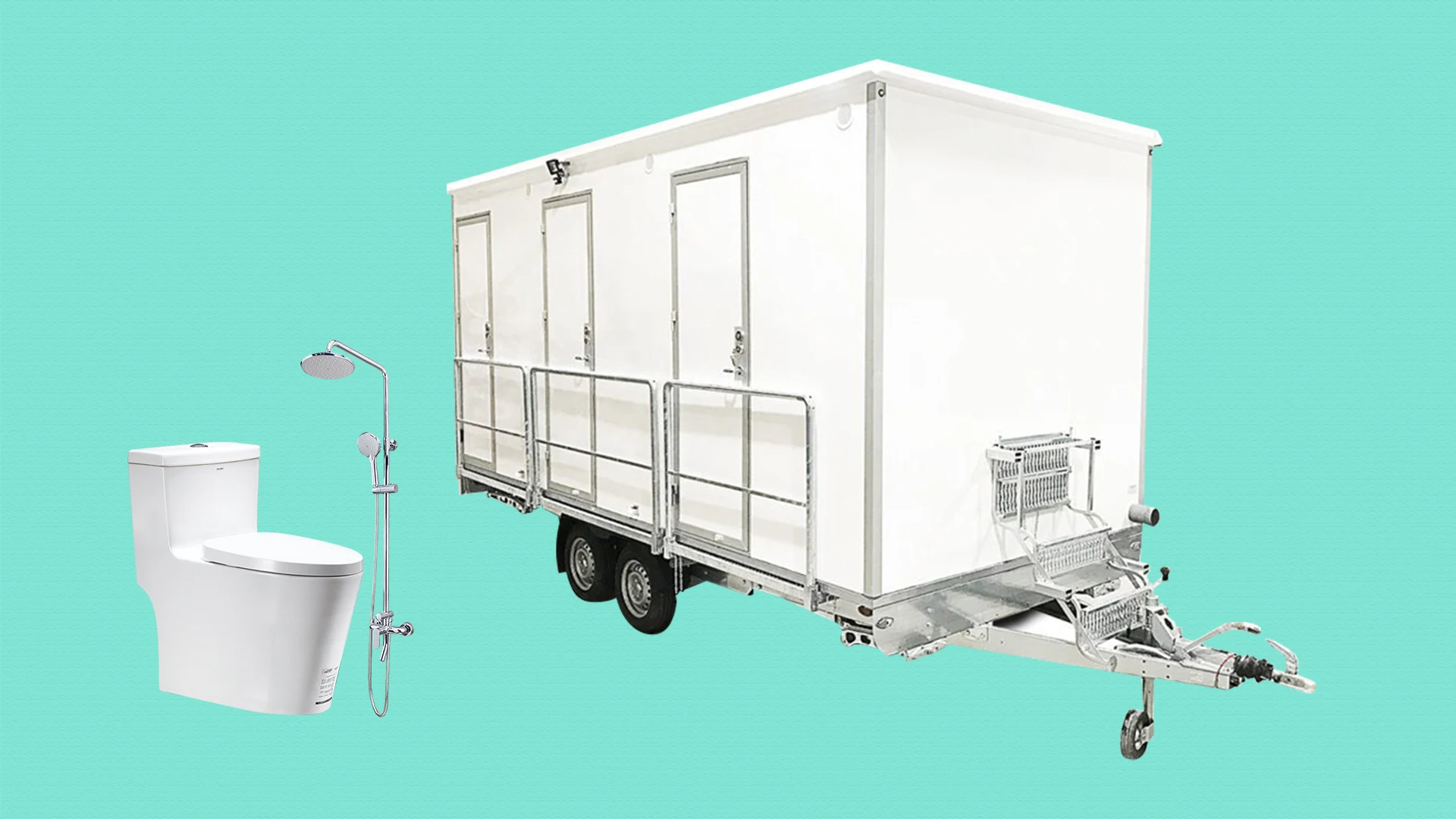 2023 Moveable Composting Toilet And Shower Portable Restroom Trailer