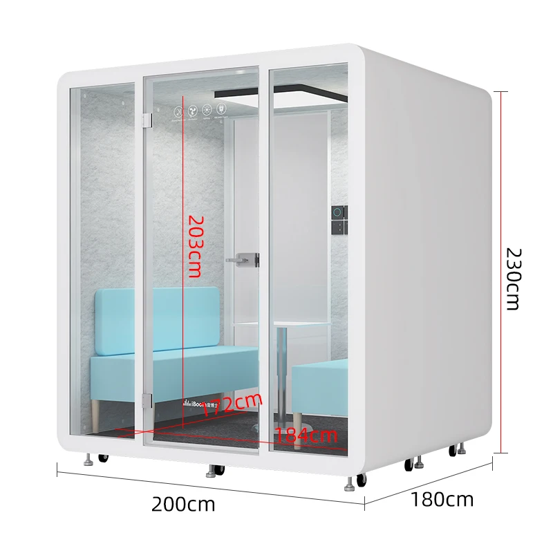 Multifunction Soundproof Office Phone Booth Portable Acoustic Meeting Pod Home Backyard Office Pods