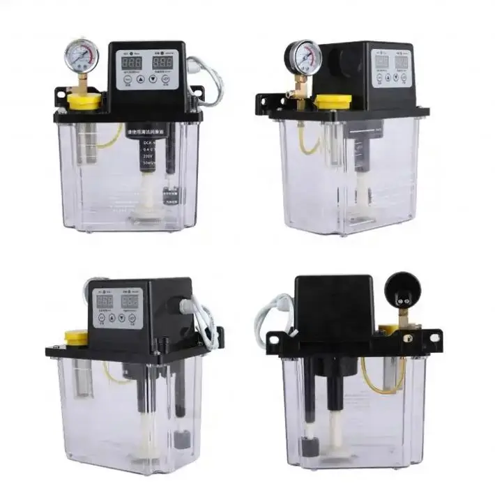 CNC Oiler Automatic Lubrication Dual Digital Display 220V 0.5L 1L 2L 2 Liters Lubricant Pump Automatic Lubricating Oil Pump