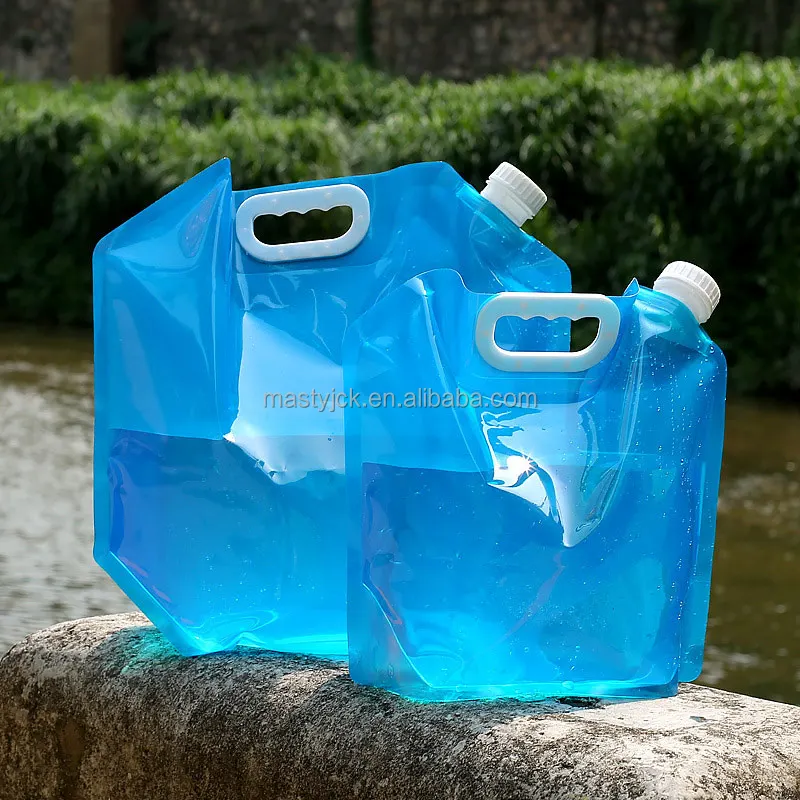 Outdoor Portable Folding Water Bag Cycling Travel Camping Soft Water Storage Bag 10L Large Capacity Water Storage Bag