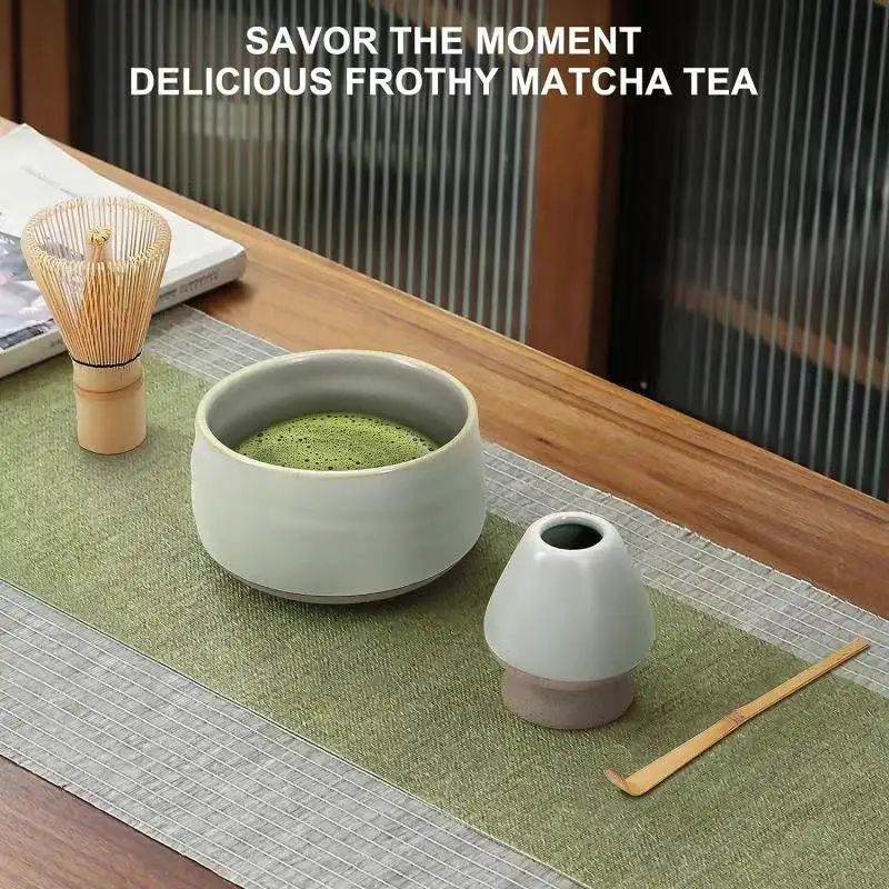 Hot Sale Handmade Matcha Ceremony Tools 4 Piece Japanese Matcha Whisk