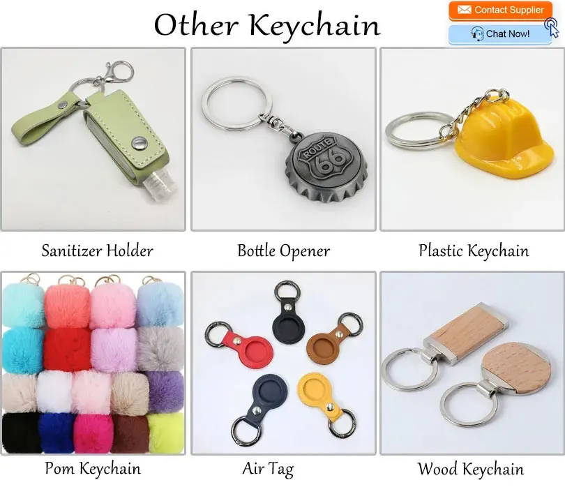 Wholesale Car Accessories Keyring Custom Logo Metal Keychain Blank Key