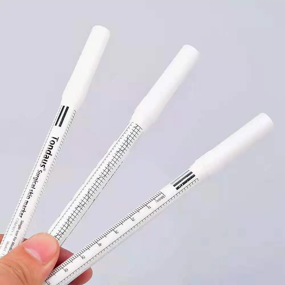 Hospital Surgical Marker, Skin Marker and PE Ruler Non-toxic Medical Skin  Marker White