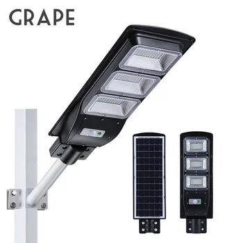 Grape M1 30w 60w 90w 120w 1200LM LED Lamp Outdoor IP65 Dusk to Dawn Parking Lot Yard Garage Garden Solar Street Light