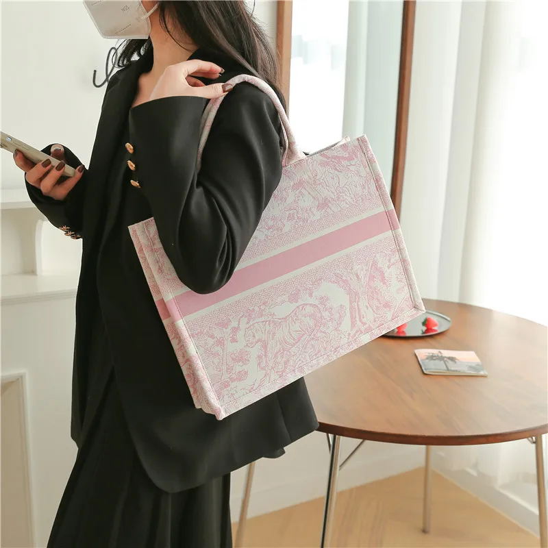 customize large capacity canvas tote bag luxury handbags for women