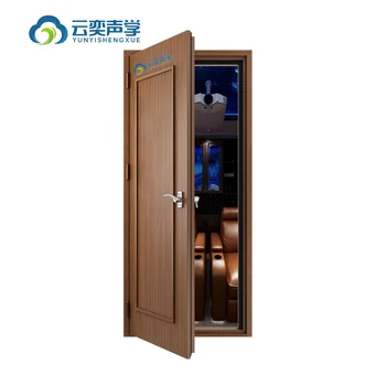 Yunyi Factory 72mm 860*2370 cinema/home theater/studio/auditorium swing open Special Doors stainless steel soundproof door