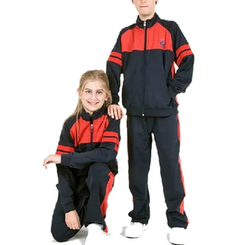 Customized School Sports Wear Hoodies and Pants Sets for School Boys and Girls Tracksuit Uniforms