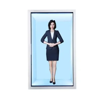 32''43''49'' Indoor 3D other Advertising Equipment  Hologram Interactive Touch Screen LCD Transparent Hologram Cabinet