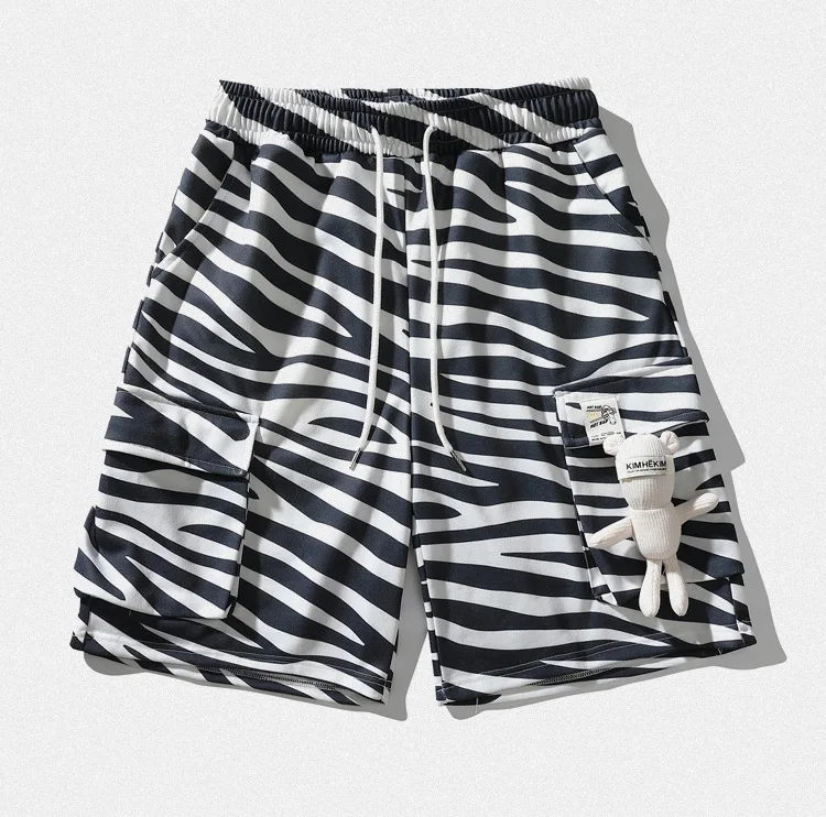 black designer shorts