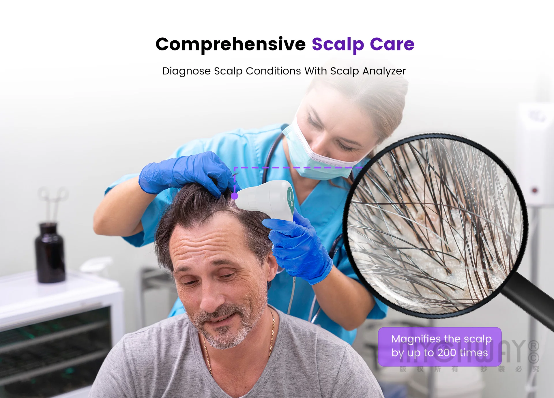 Scalp Glow 8 in 1 Head Spa Bubble Spa Scalp Machine for Cleansing Moisturizing