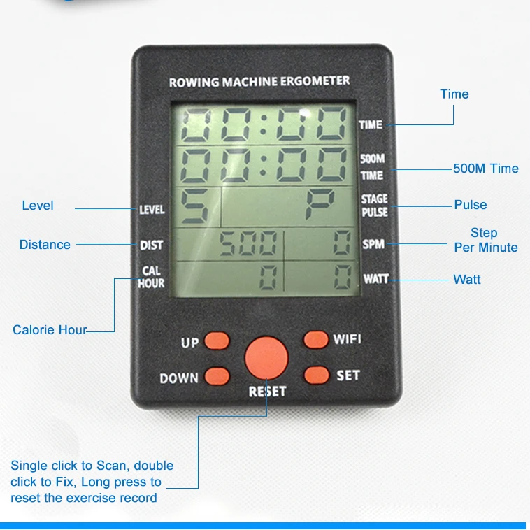 ZT Rowing Rower Machine Monitor for Gym Equipment Rower Monitor Cheap LCD Monitor Calorie Counter Digital Counter Meter