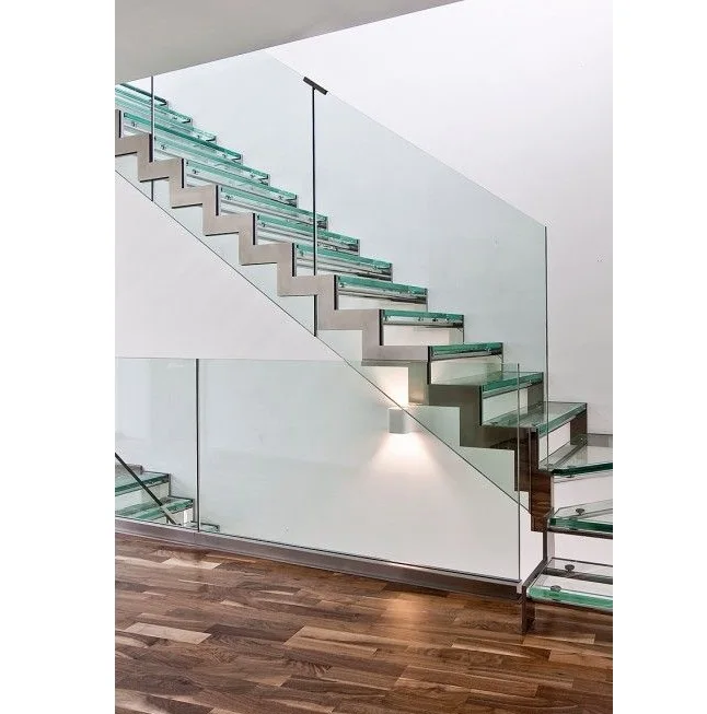 L Shape Zig Zag Steel Stringers Stairs