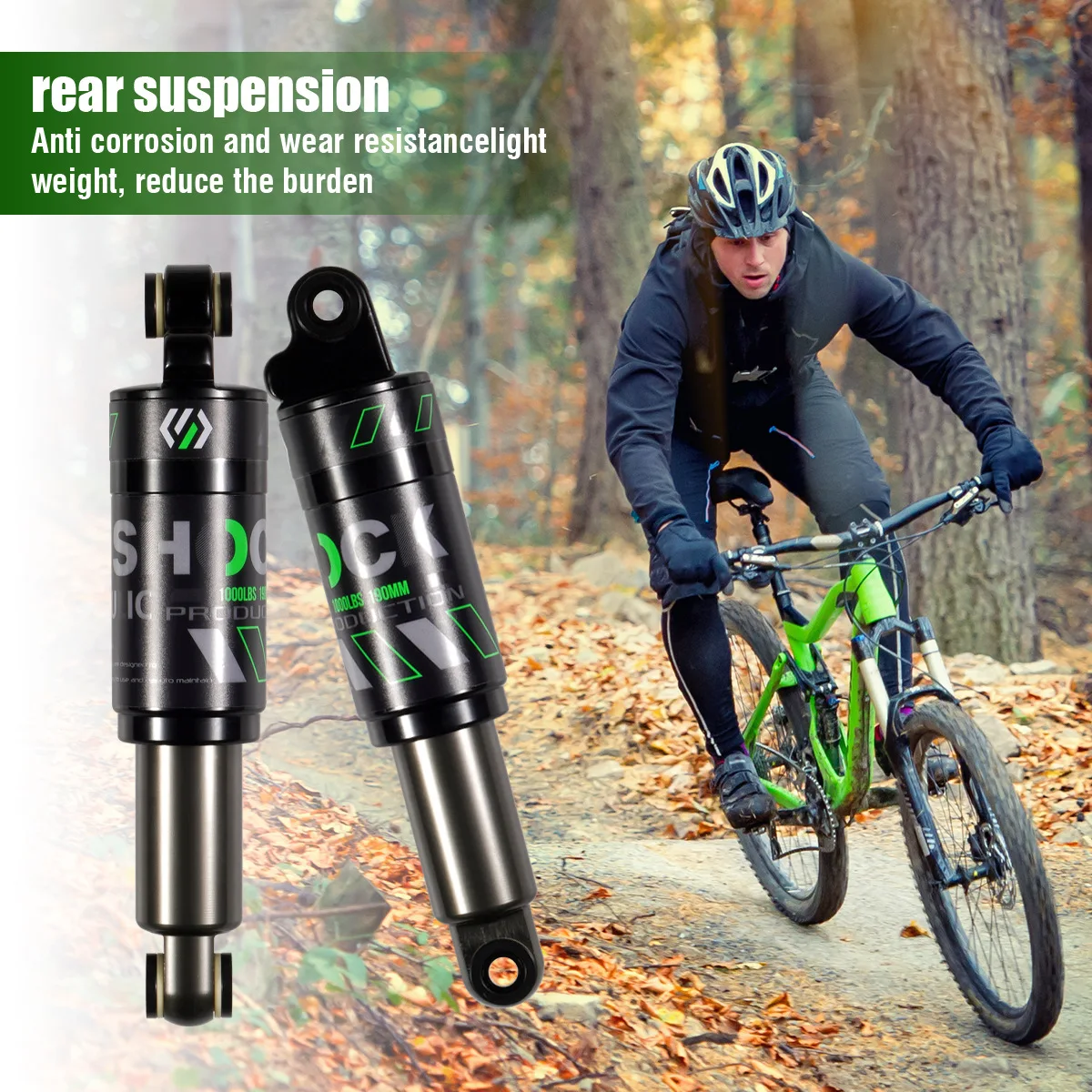 Bicycle Rear Shock Absorber For Mtb 120-200mm Travel Oem