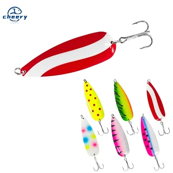 Cheery Fishing Spoon 5/8oz 7/8oz Freshwater Bass Pike Rolling Sinking Irong Metal Lure – Metal Jig – view 2