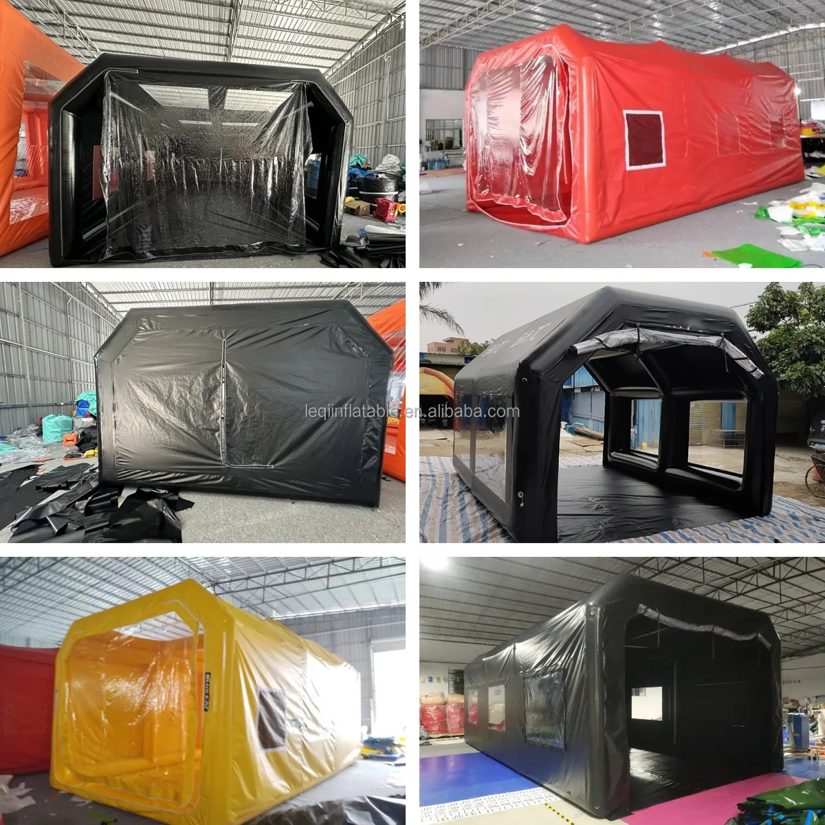 Portable Pvc Airtight Giant Inflatable Car Paint Spray Booth Custom