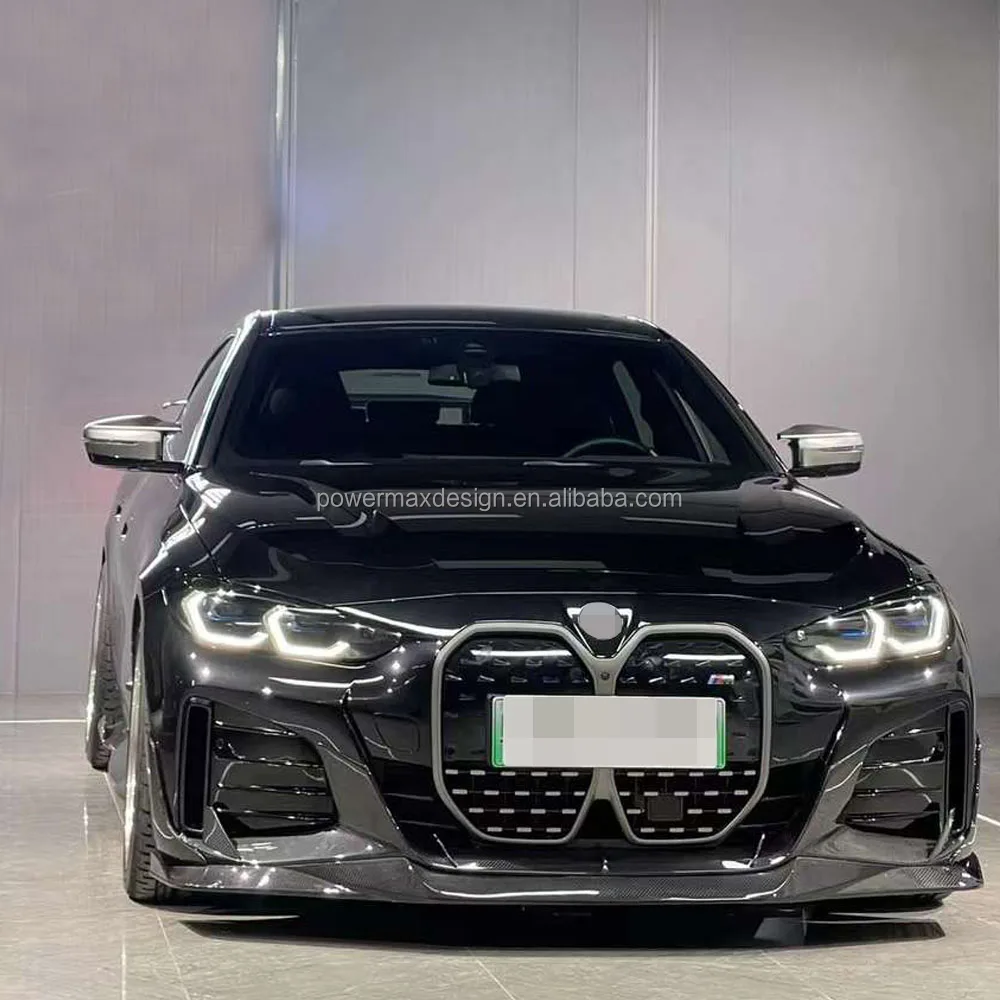 Dry Carbon Fiber M Sport G26 I4 Front Bumper Lip for BMW I4