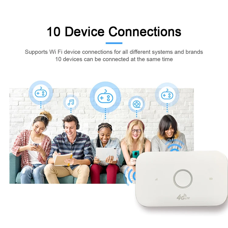 4G Mobile WiFi Hotspot Modem Router Sim Card 150 Mbps 4g Pocket WiFi Modem  Router Portable 4g Pocket Wireless Internet Router