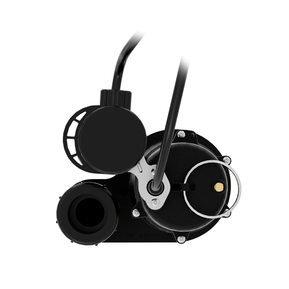 Non Clog vortex Impeller Submersible Cast Iron Sump Waste Water Dewatering Pumps for House Basement Flood