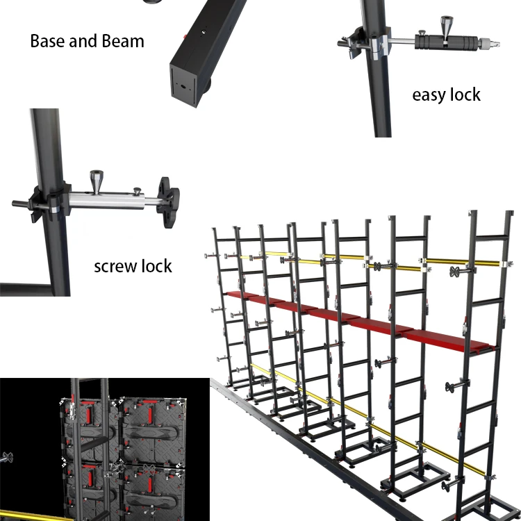 LED Wall Ground Support for LED Screen Truss Displays Stand