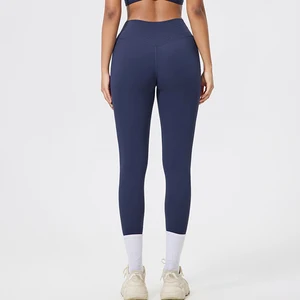 High Quality Reversible Breathable Plus Size High Waist Eco-Friendly Women's Gym Yoga Workout Leggings V Cut Running Active