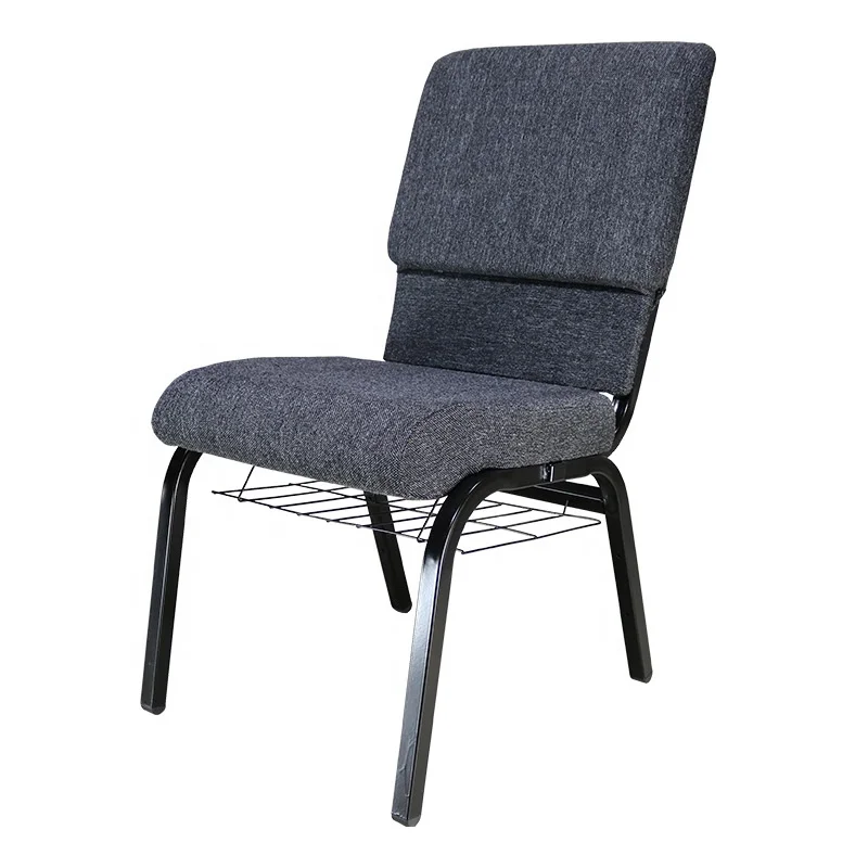 Cheap Popular Stackable Fabric Covered Auditorium Theater Prayer Interlocking Church Seat Chair