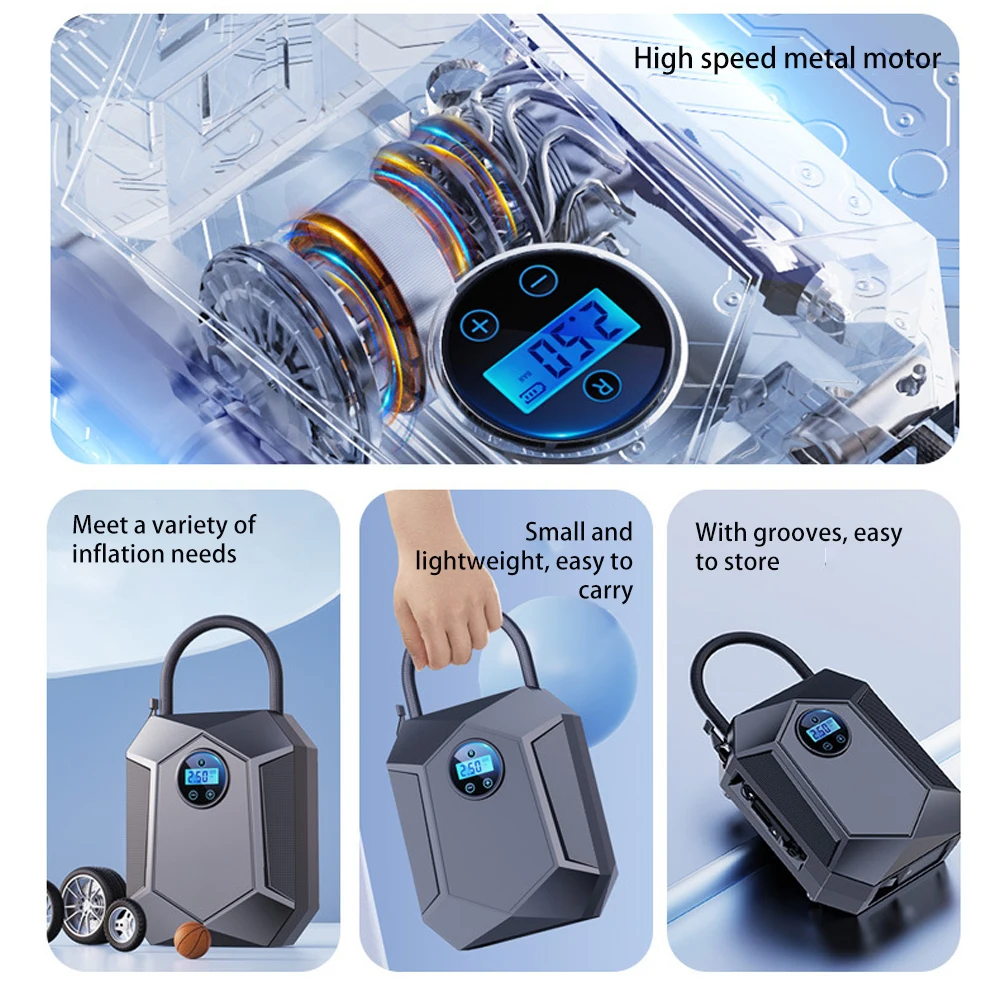 Wholesale 150Psi DC12V Car Air Compressor Portable Multible-purpose Car Inflator Digital Auto Car Air Pump - view 5