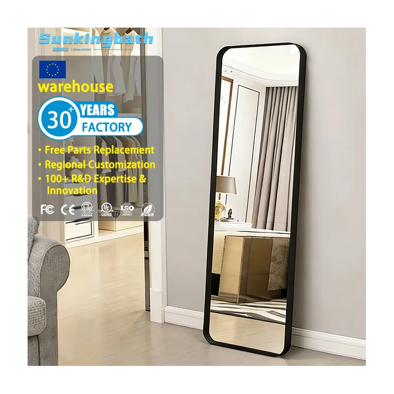 Customized Design Modern European extra Large Arch Full Body Length Floor Mirror Home Decor Full Length Mirror