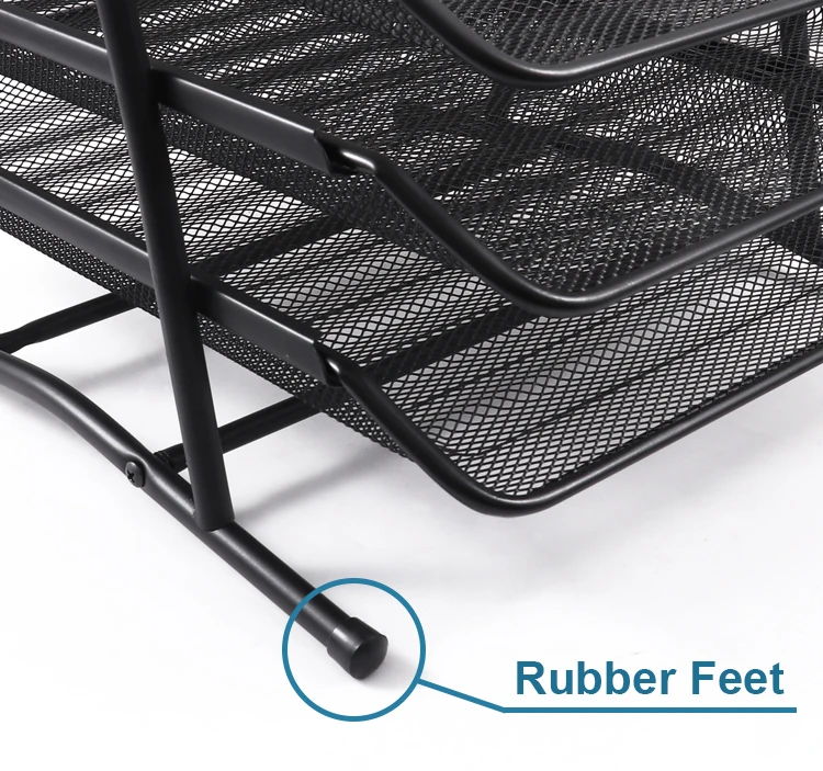 Paper Tray PLSOPPKG 5 Tier Paper Letter Tray With Handle, Metal Mesh ...