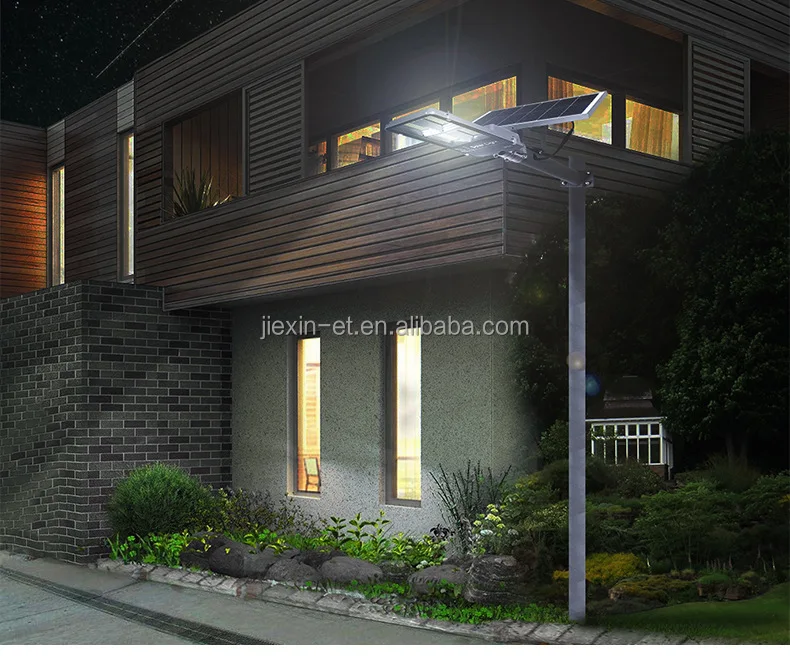 Hot sell solar street lights use for home garden village 100w 200w 300w all night led street light solar