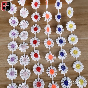 Two Tone Colored Guipure Small Flower Lace Trimming for Kids Clothes