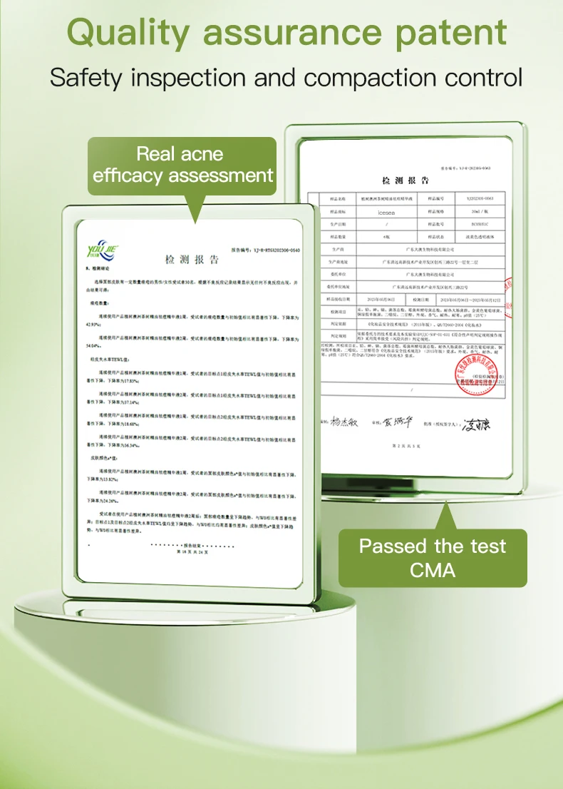 ICESEA Tea Tree Essential Oil Acne Serum Pore Shrinking Facial Oil Control Treatment for Oily Skin Liquid OEM Customizable Logo(pic8)