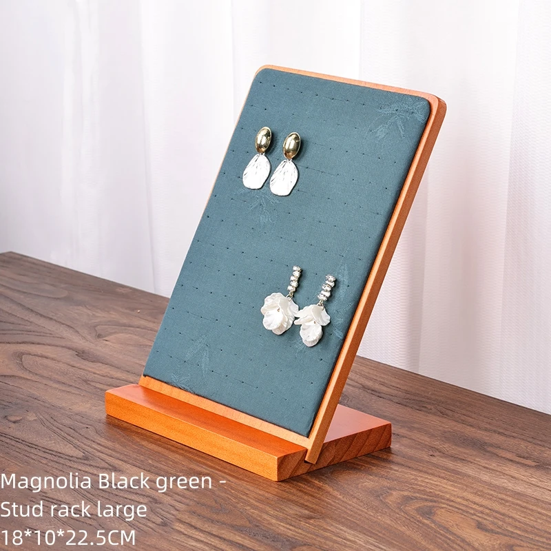 Jinsky Earring Display Board Vertical Solid Wooden Earring Display Stand Commercial Storage Earring Stand Jewelry Props in Stock