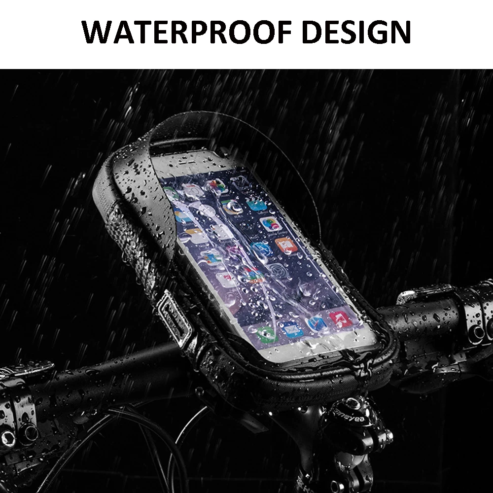 YTGEE 2021 универсальная водонепроницаемая сумка для хранения сотового телефона на руль сенсорного экрана велосипеда держатель для велосипеда горного велосипеда MTB