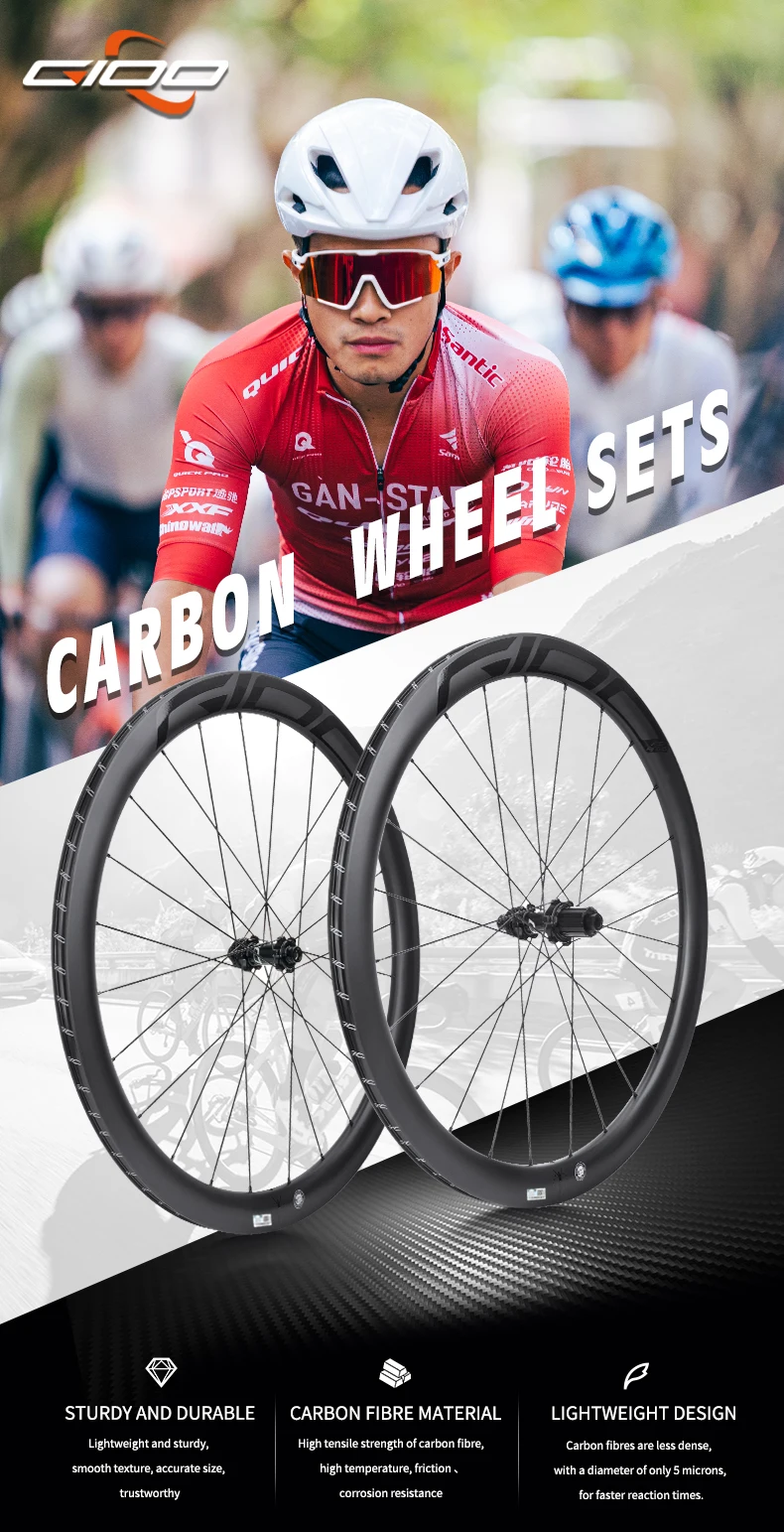 GIOO FS PRO Carbon Bike Wheels - Premium Quality Disc Brakes