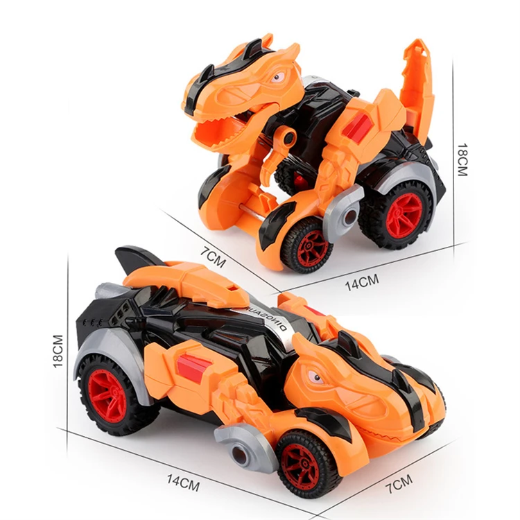 Inertial Impact Deformed Dinosaur Car Toy for Children