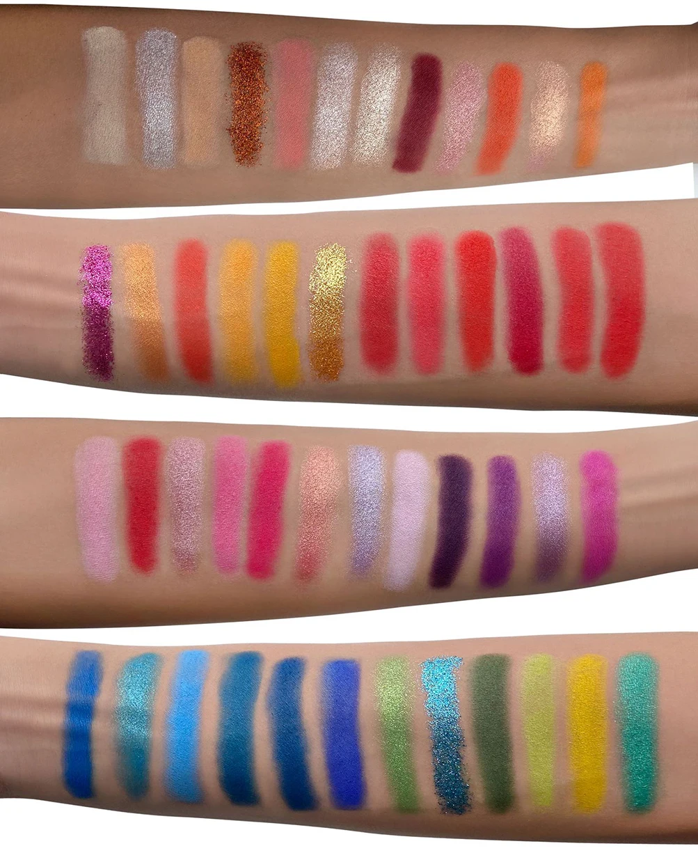 48 цветов Тени для век легко наносится макияж частный индивидуальный логотип палитра цветов для макияжа