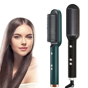 Wholesale Popular Multiple Hair Straightener Men's Hair Care Straightener Brush Electric Hair Beard Straightener Comb