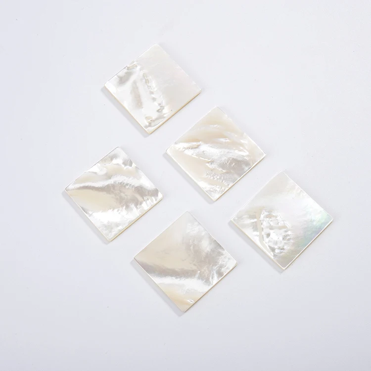 Made in China Natural square Mother of Pearl Sheet Blanks Flakes for Mosaic Fashion Earings and Necklace