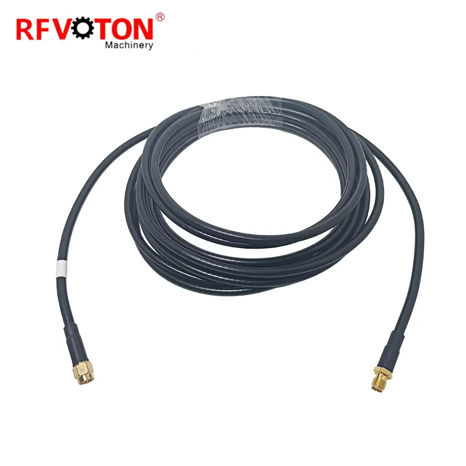 Factory Supply Pigtail LMR195 Sma Male Plug to Sma Female Jack  LMR200  LMR195 Rf Jumper Cable Assembly