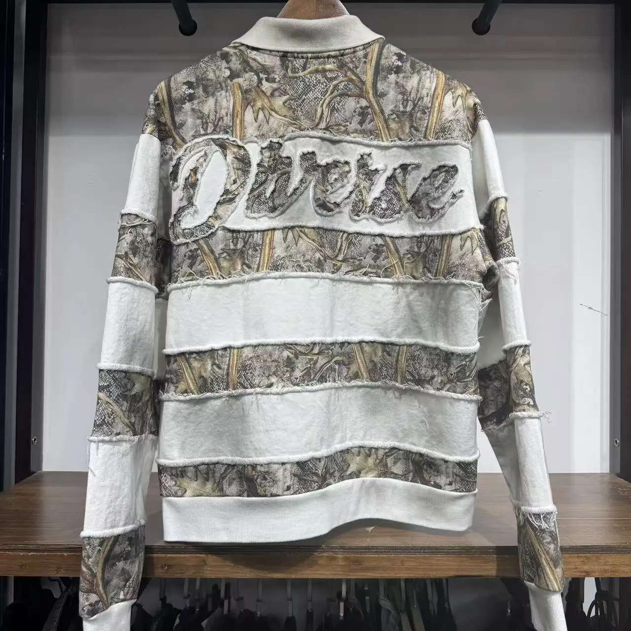 Custom Long Sleeve T-shirt Embroidery Men's Heavyweight Cotton Acid-washed Paneled Cropped Boxy Polo Shirts for Man gallery 2