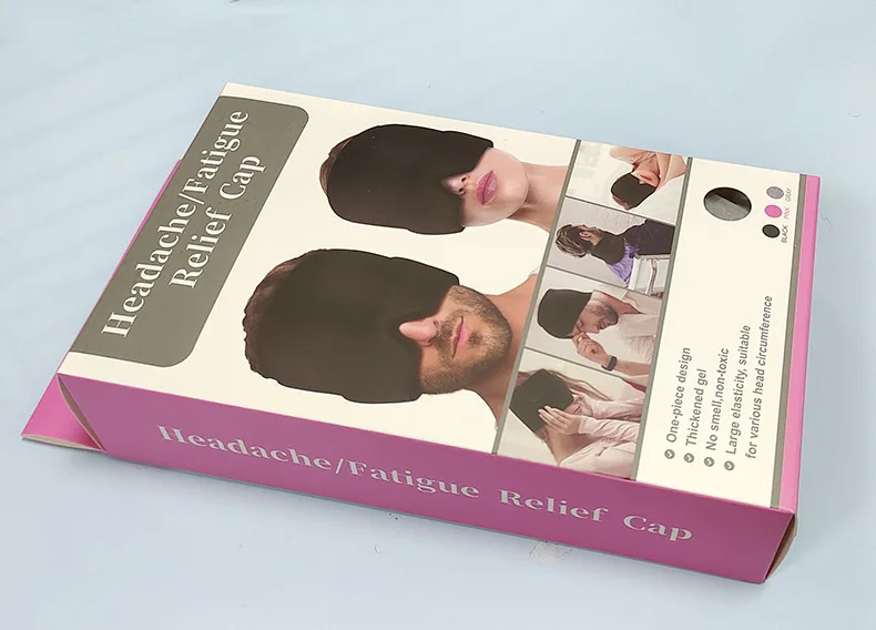 Reusable Migraine Ice Pack Headband Gel Ice Pack Elastic Compression