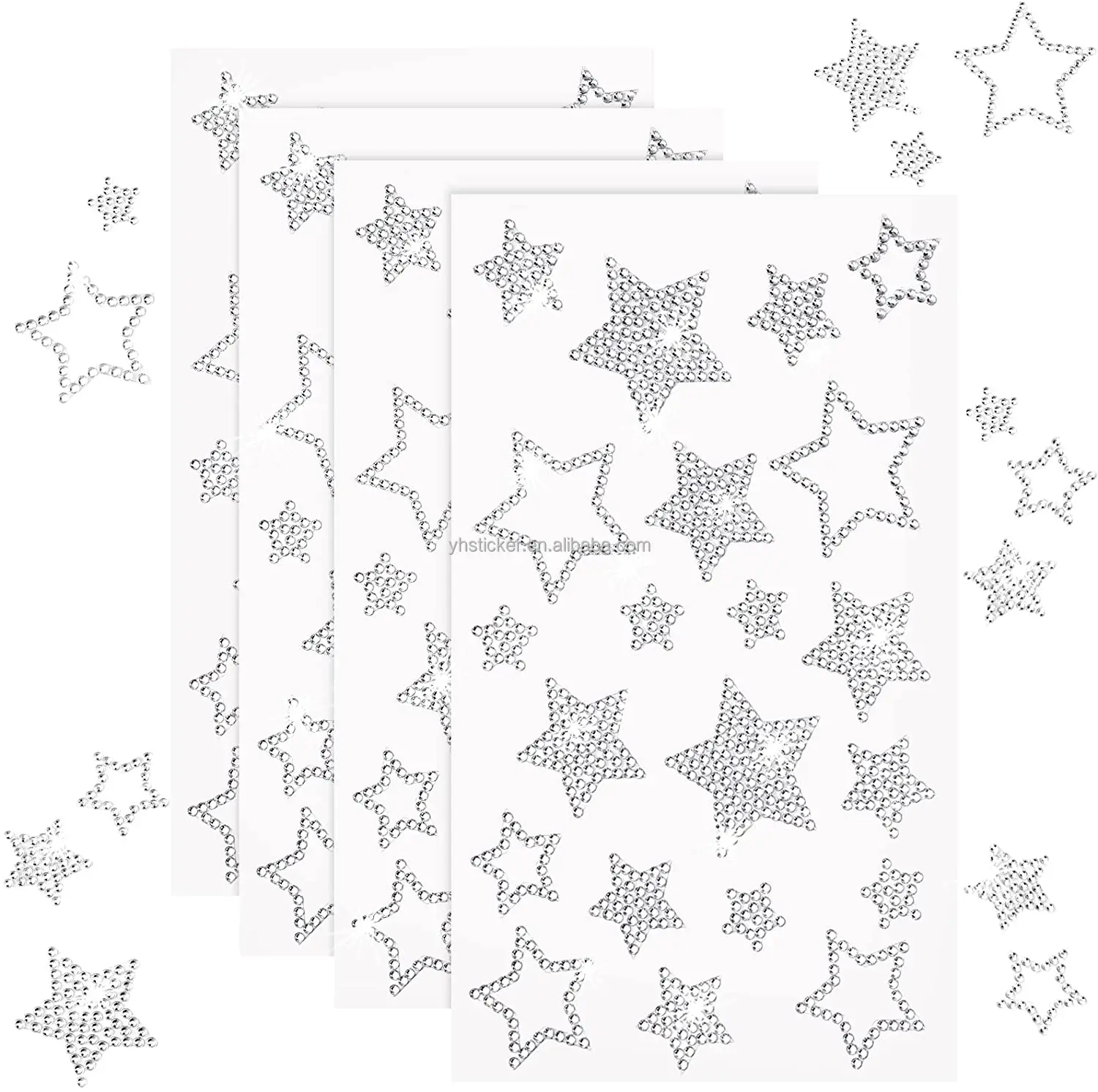 Silver Star Stickers