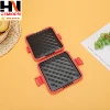 Plaque de cuisson micro-ondes diagonale fendue - rouge