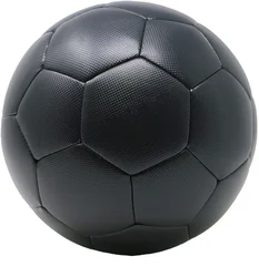 Wholesale Custom TPu Leather Black Thermal Bonding Train Match Football Soccer Ball