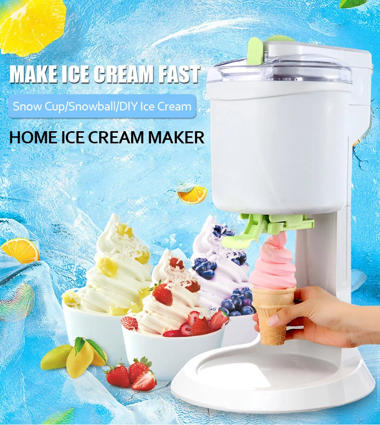 Domestic Home Fruit Softy Ice Cream Machinery Maker Table Countertop ...