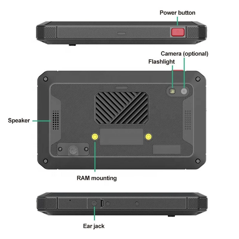 5 Inch Vehicle Smart Android Tablet for Commercial Fleets and Taxi Dispatch Systems
