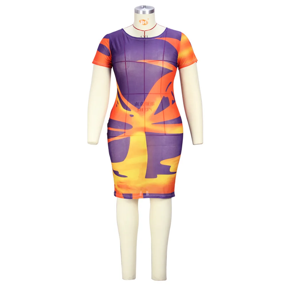 knee length dresses for ladies Plus Solid Ruched Cami Sheer Mesh Bodycon Dress main image 1