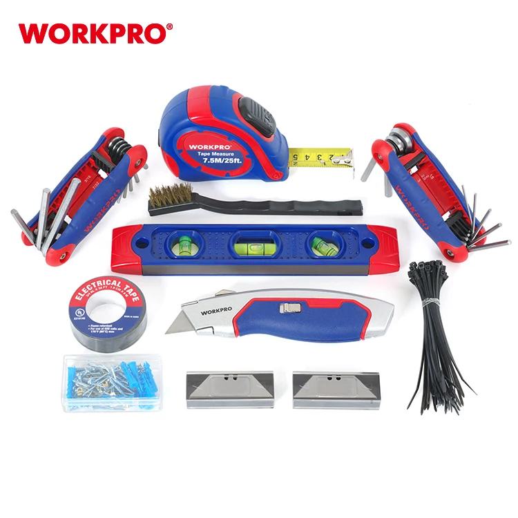 WORKPRO 322PC General Household Tool Set Kit with Carrying Tool Storage Bag