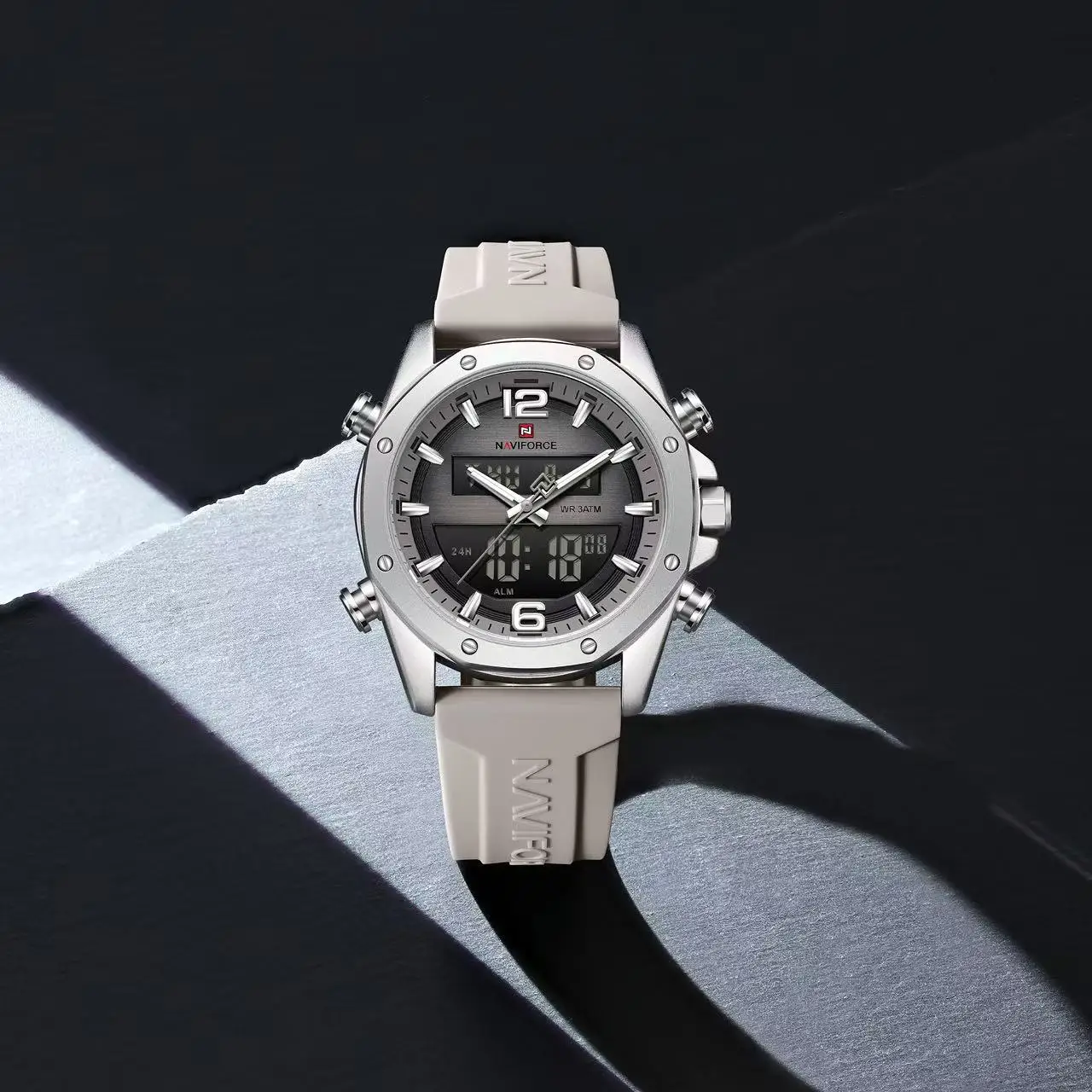 NAVIFORCE 9264 Men's Watch Luxury Top Brand Multifunction Chronograph Watch Men Auto Date 3ATM Waterproof Man Clock Gift Watches
